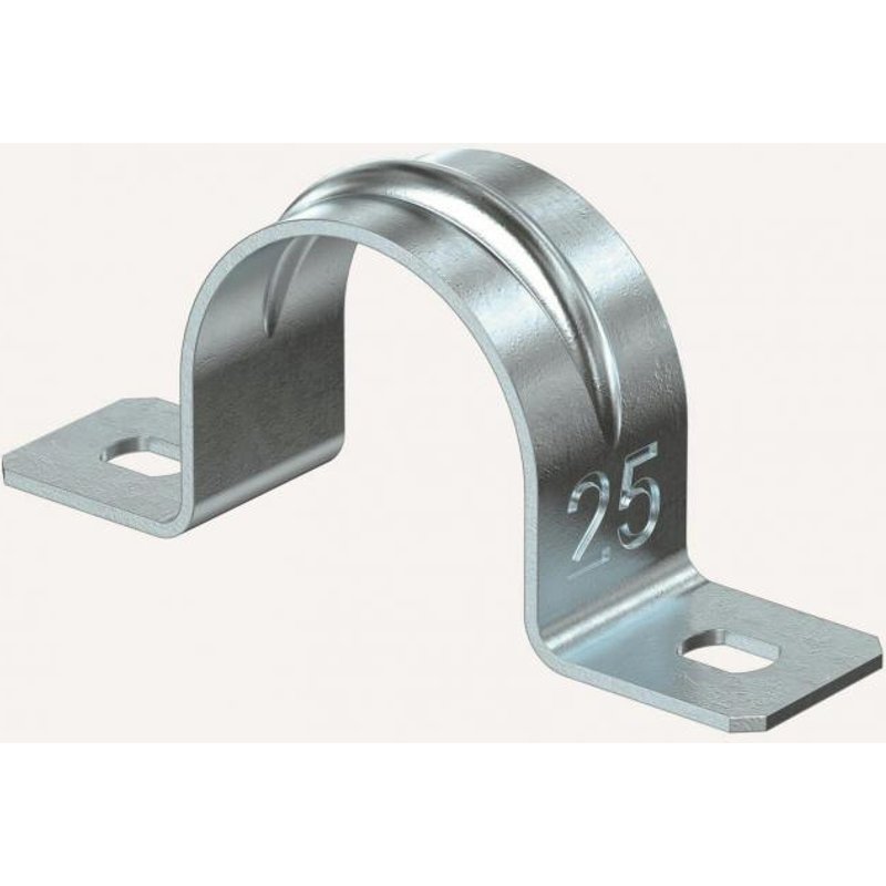 OBO 605 25 G Befestigungsschelle zweilappig 25mm St G 1018256 (Inhalt 1 Stück)