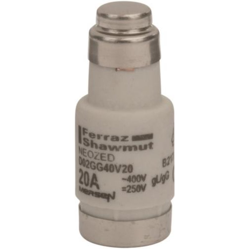 Mersen 01701.020000 D02 20A gG 400V blau NEOZED Sicherungseinsatz (Inhalt 1 Stück)