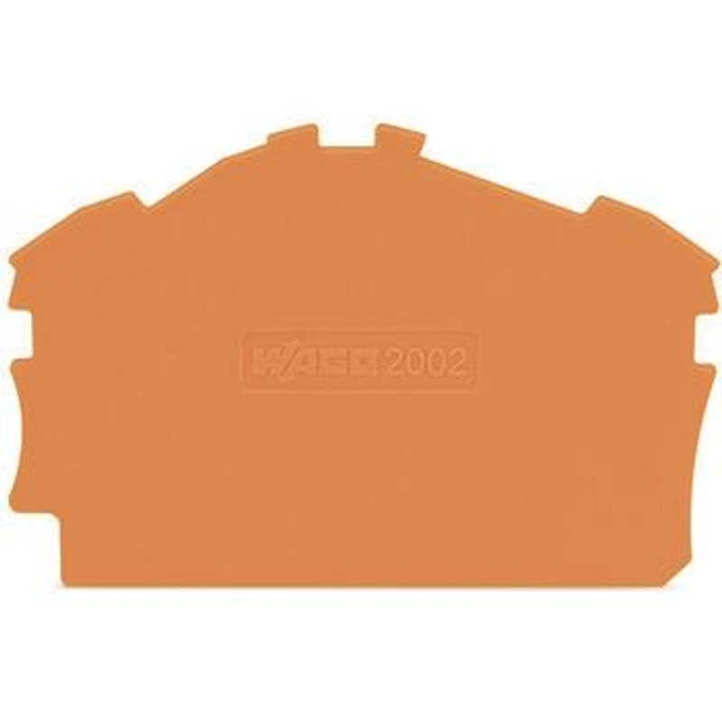 WAGO 2002-6392 Abschluss-und Zwischenplatte,0,8 mm dick,orange