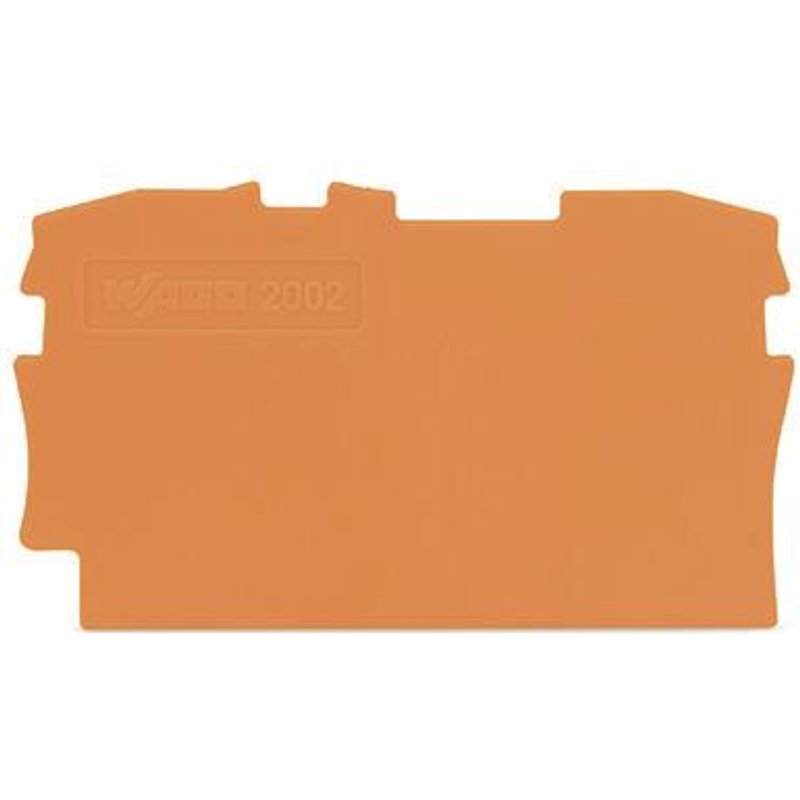 WAGO 2002-1292 Abschluss-und Zwischenplatte,0,8 mm dick,orange
