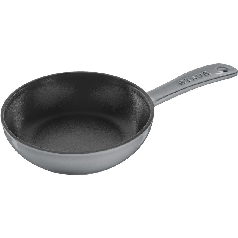 Staub Pans Sartén 16 cm, Hierro fundido, Gris grafito