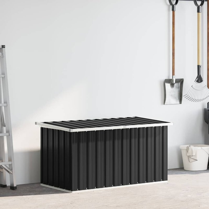 vidaXL Tuinbox 129x67x65 cm antraciet