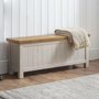 Photo of aspen grey storage bench