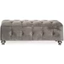 Photo of jessica ottoman storage - taupe velvet