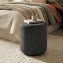 Photo of ben stool - round - cologne granite - boucle fabric