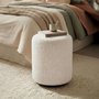 Photo of ben stool - round - cologne ivory - boucle fabric