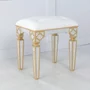 Photo of casablanca stool - mirrored - gold trim