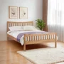 Photo of bergamo slatted bed - oak - sizes available
