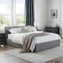 Photo of rialto ottoman storage bed - grey fabric - sizes available