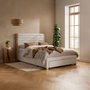 Photo of arabella bed - grey velvet fabric - sizes available