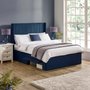 Photo of leila bed - royal blue fabric - sizes available