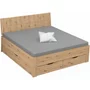 Photo of aditio bed - artisan oak - 6ft queen size