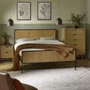 Photo of sia bed - ribbed - light oak - sizes available
