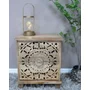Photo of bedside cabinet - 2 drawer - carved mango wood