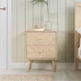 Photo of herringford bedside cabinet - 2 drawer - oak