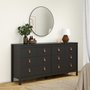 Photo of barcelona dresser - 8 drawer - wide - black