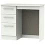 Photo of sherwood single dressing table - 3 drawer - porcelain