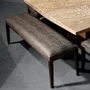 Photo of juliette dining bench - nabuk fabric - variation available