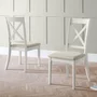 Photo of provence dining chair - set of 2 - cross back - grey