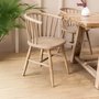Photo of landrake curved back dining chair set of 2 natural