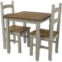 Photo of corona square dining set - 2 seater - 75cm - grey mexican pine