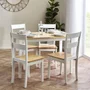 Photo of linwood dining set - 114cm - 4 seater - white painted