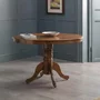 Photo of canterbury round extending dining table - 2-4 seater - 90cm-120cm - mahogany