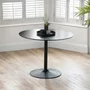 Photo of nero dining table - 2 seater - 100cm - round - black