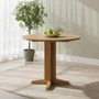 Photo of appleby round drop leaf dining table - 2 seater - 30cm-90cm - oak