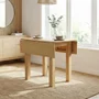 Photo of arlington square drop leaf dining table - 2 seater - 90cm - oak