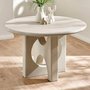Photo of thyra dining table - 120cm - 4 seater - round - grey - concrete effect