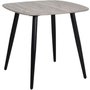 Photo of aspen square dining table - 4 seater - 80cm- grey oak