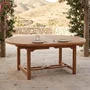Photo of avon teak oval extending dining table - 180-240cm