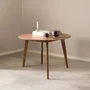 Photo of roxby round dining table -4 seater - 105cm - walnut