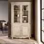 Photo of adley display cabinet - beige mango wood - 4 door