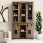 Photo of iron works display cabinet - mango wood - 4 door