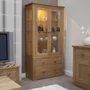 Photo of torino display cabinet - 2 door - oak