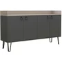 Photo of clearance - dexter large sideboard - 4 door - anthracite and mocha
