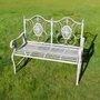 Photo of garden bench - antique grey metal