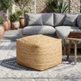 Photo of cerney jute square foot stool natural