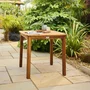 Photo of cotswold garden dining table - 4 seater - 80cm - square - acacia wood