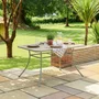 Photo of bergen garden dining table - 4 seater - 145cm - green metal