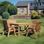 Photo of garden dining set - 6 seater - redwood