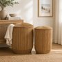 Photo of dantya ball storage basket - set of 2 - long - natural - jute