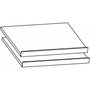 Photo of blue compartment shoe shelves - 45cm width