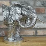 Photo of silver elephant statue - set of 2