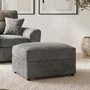 Photo of maxwell footstool - grey fabric