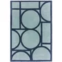Photo of contemporary design metro rug - blue - sizes available
