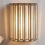 Photo of lumine wall lamp - antique brass - glass and metal