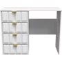 Photo of cube desk - 4 drawer - white
